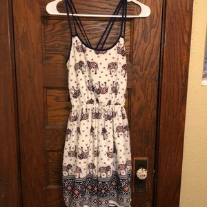 Elephant pattern dress